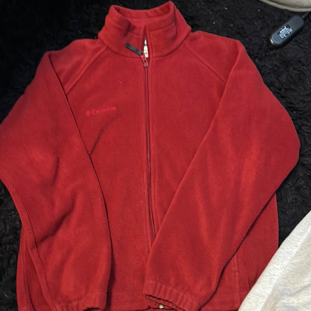 Columbia Red Fleece Jacket